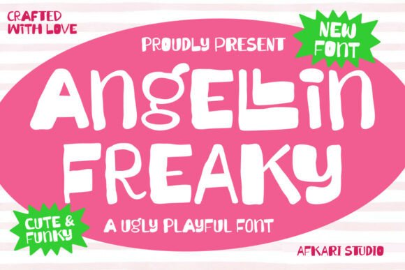 Angellin Freaky: A Playful Display Font for Bold Design