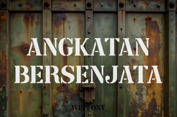 Angkatan Bersenjata Font for Bold Visual Impact