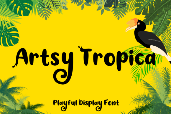 Artsy Tropica: A Playful Font for Bold Campaign Designs