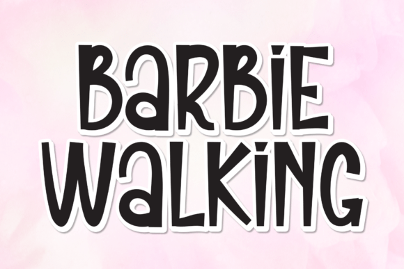 Barbie Walking Font Download