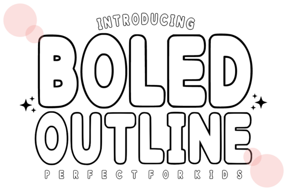 Boled Outline – A Playful Font for Bold Designs