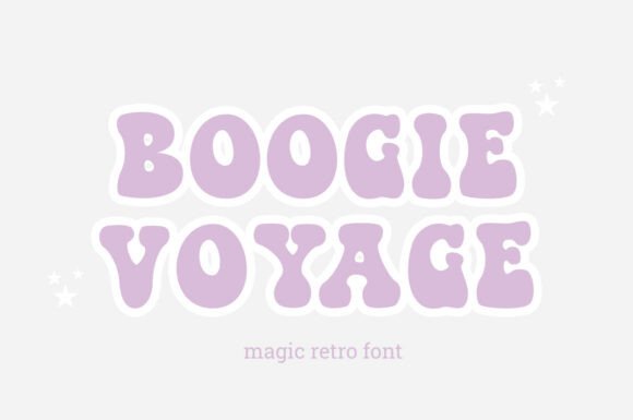 Boogie Voyage: A Groovy Display Font for Editorial Design