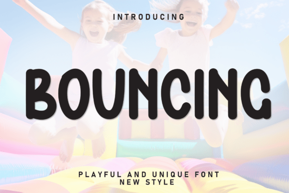 Bouncing: A Charming Display Font for Editorial Projects
