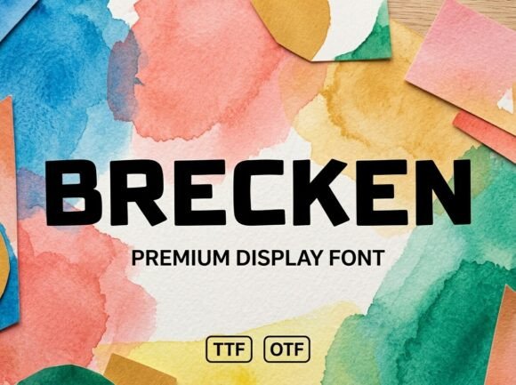 Brecken: A Stunning Display Font for Bold Creative Projects