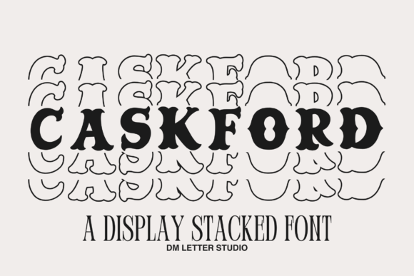 Caskford Stacked for Vintage-Inspired Editorial Design