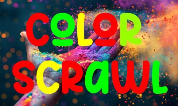 Color Scrawl: A Bold Display Font for Eye-Catching Branding