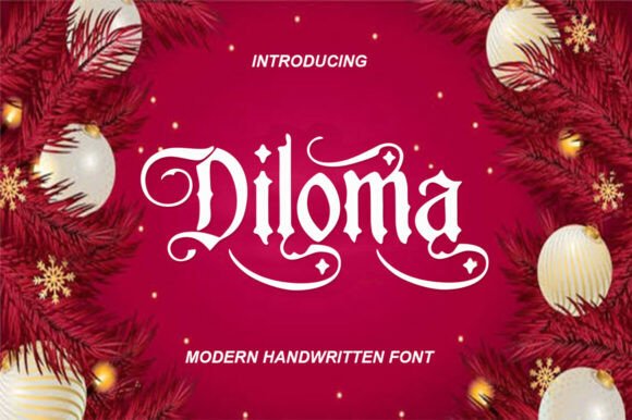 Diloma Display Font for Modern Web Design