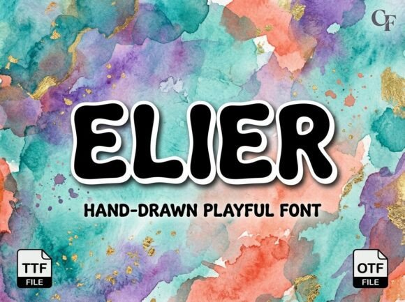 Elier Display Font for Editorial Design and Branding