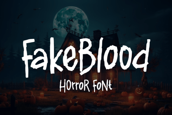 Fakeblood: A Display Font for Eerie Branding and Horror-Inspired Designs
