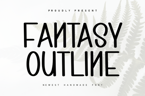 Fantasy Outline: A Cozy Handwritten Font for Creative Projects
