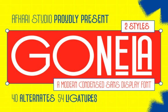 Gonela: A Modern Display Font for Bold Brand Campaigns