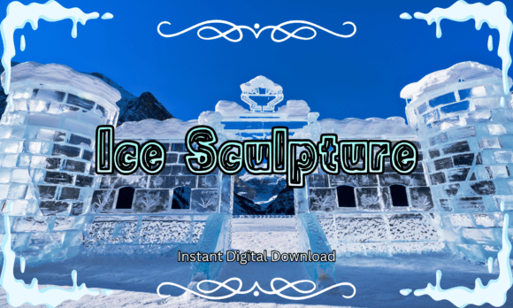 Ice Sculpture Font for Winter-Inspired Design Projects