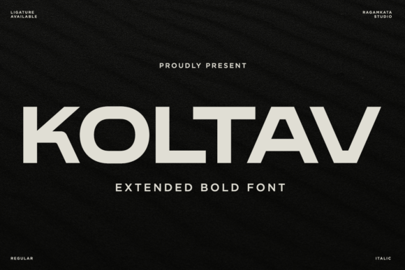 Koltav: A Bold Display Font for Impactful Branding