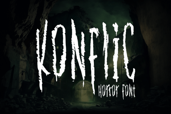 Konflic: The Dark Display Font for Bold Branding