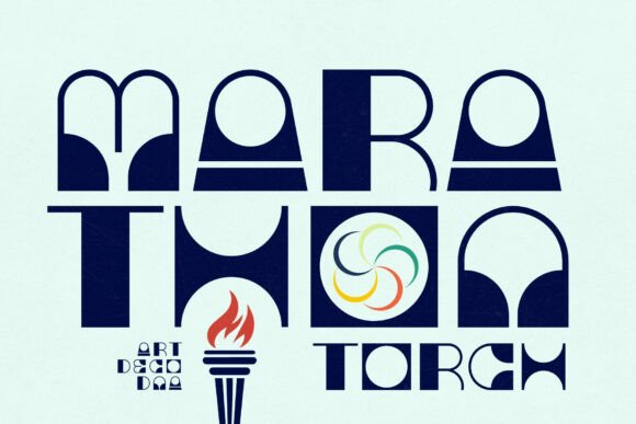 Marathon Torch Font for Bold Craft Projects