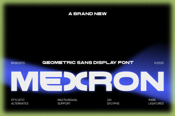 Mexron: A Bold Display Font for Modern Editorial Design