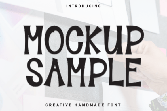Mockup Sample: A Dynamic Display Font for Modern Web Design