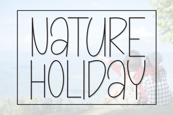 Nature Holiday Font for Handmade Creations