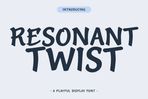 Resonant Twist: A Dynamic Display Font for Bold Visuals