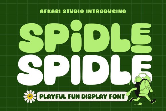 Spidle: A Playful Display Font for Creative Makers