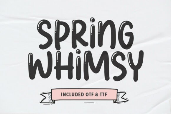 Spring Whimsy Font for Lively Branding and Creative Projects