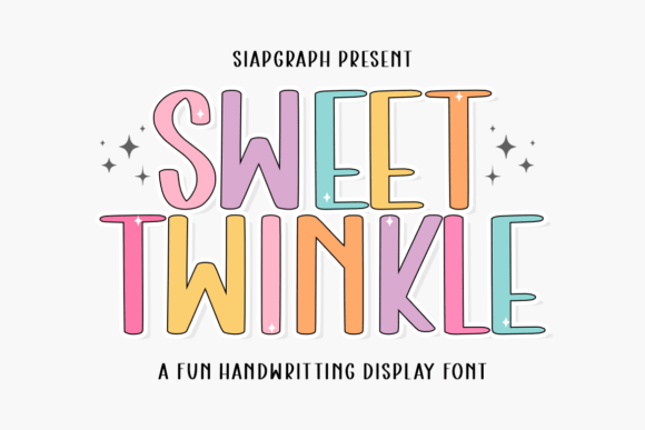 Sweet Twinkle: A Vibrant Display Font for Creative Makers