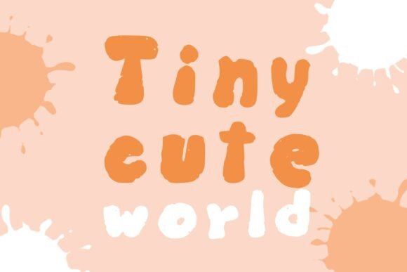 Tiny Cute World Font for Whimsical Editorial Design